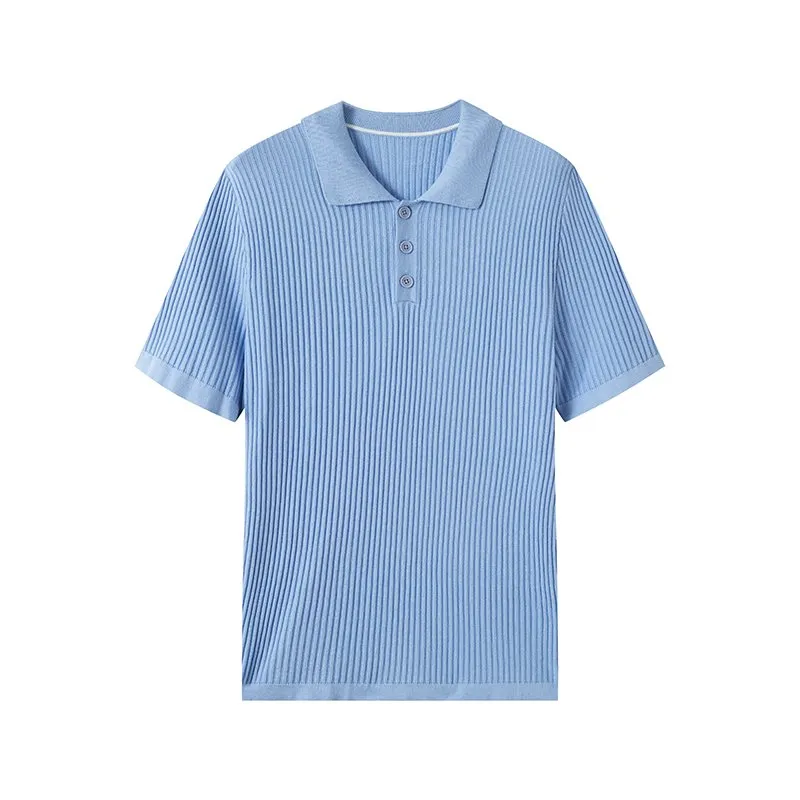 Men Striped Polo Shirt