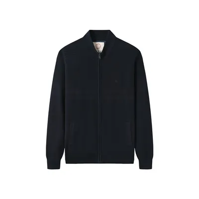 Mens koton Zip Cardigan